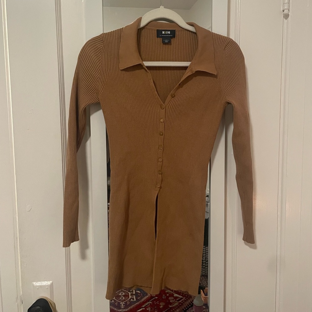 Anthropologie ribbed cardigan